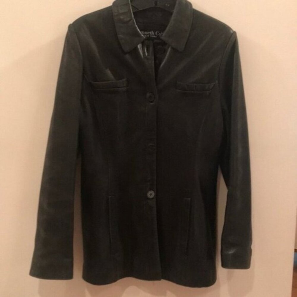 🖤✨ Vintage Kenneth Cole New York Women’s Black Leather Jacket | Size S  🧥